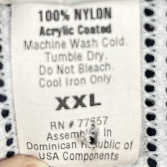 Vintage Radical Rain Gear Windbreaker Zip Jacket Men 2X Blue Pockets Golfer Logo - Picture 9 of 14